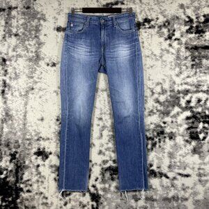 Adriano Goldschmied Jeans Womens Size 29R The Mari Raw Hem Straight Leg Stretch